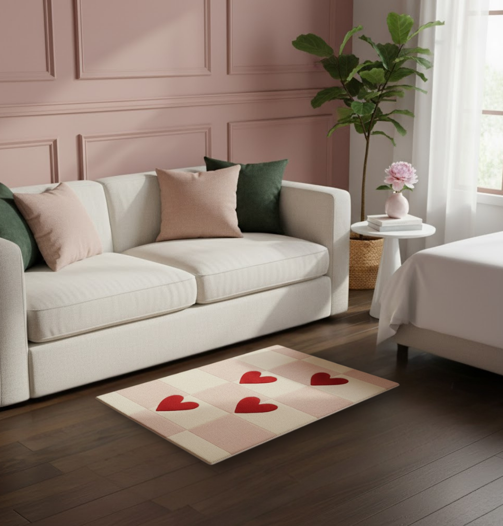 The Cœur Lattice Hand-Tufted Rug