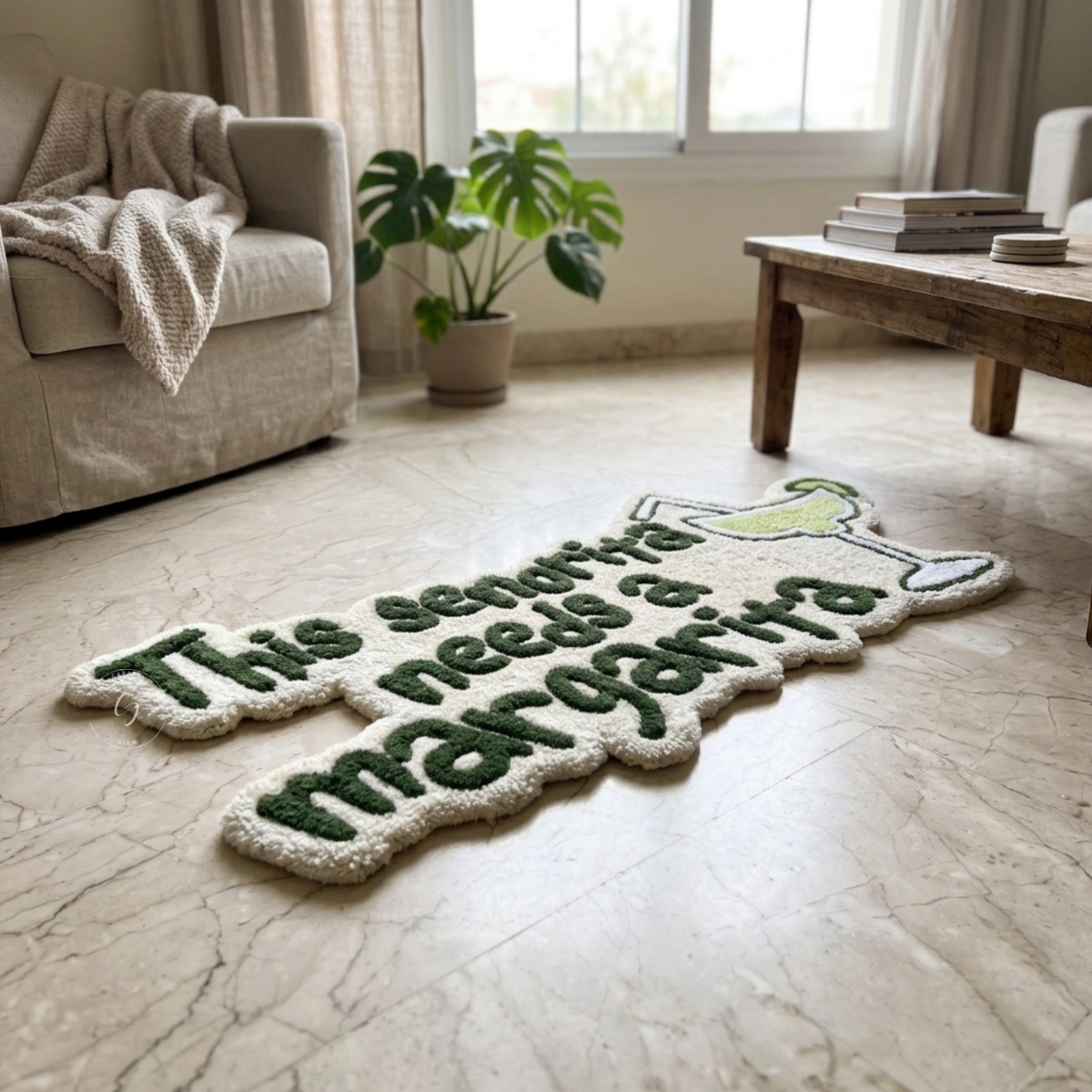 This Senorita Needs a Margarita Hand Tufted Rug