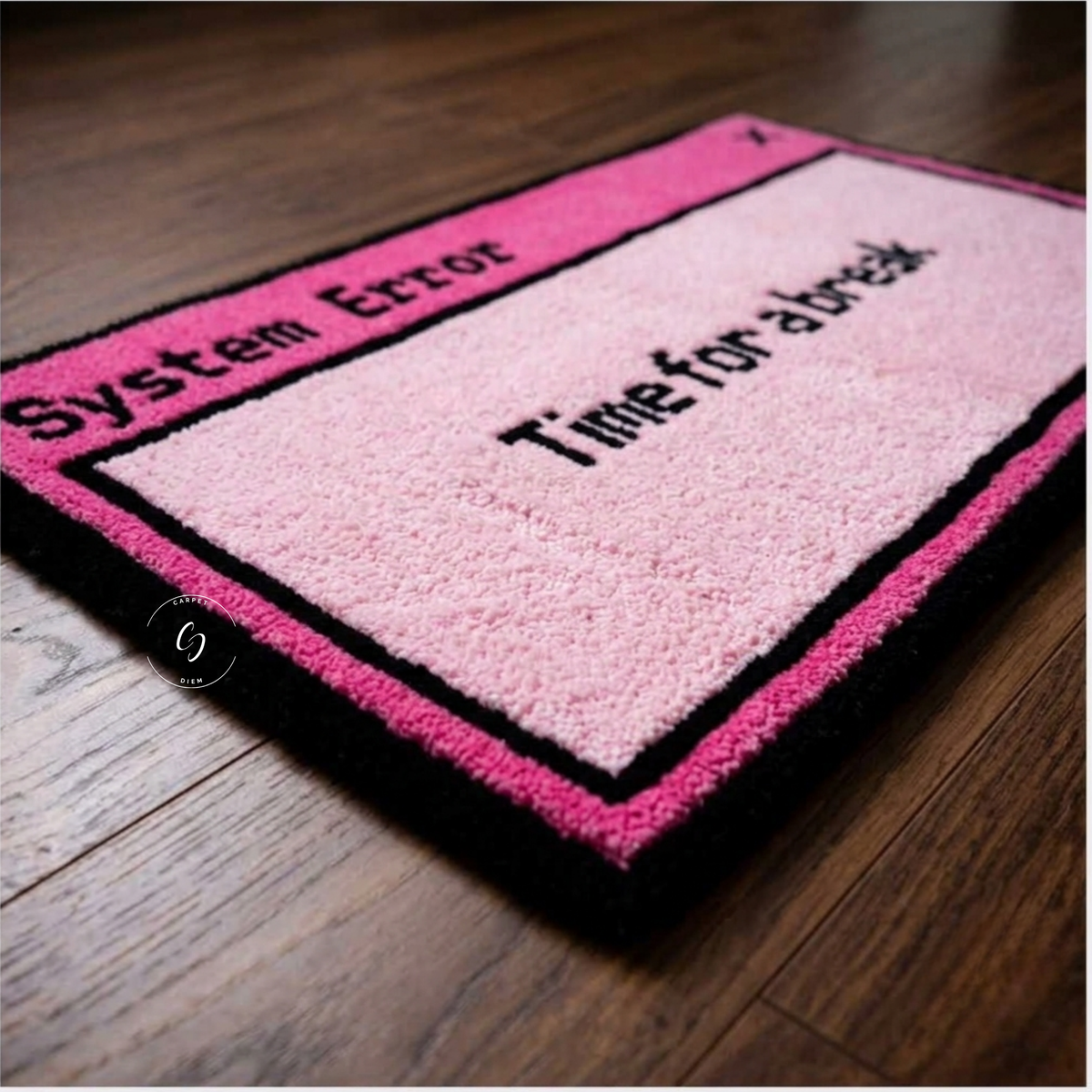 System Error: Time For A Break Hand Tufted Rug