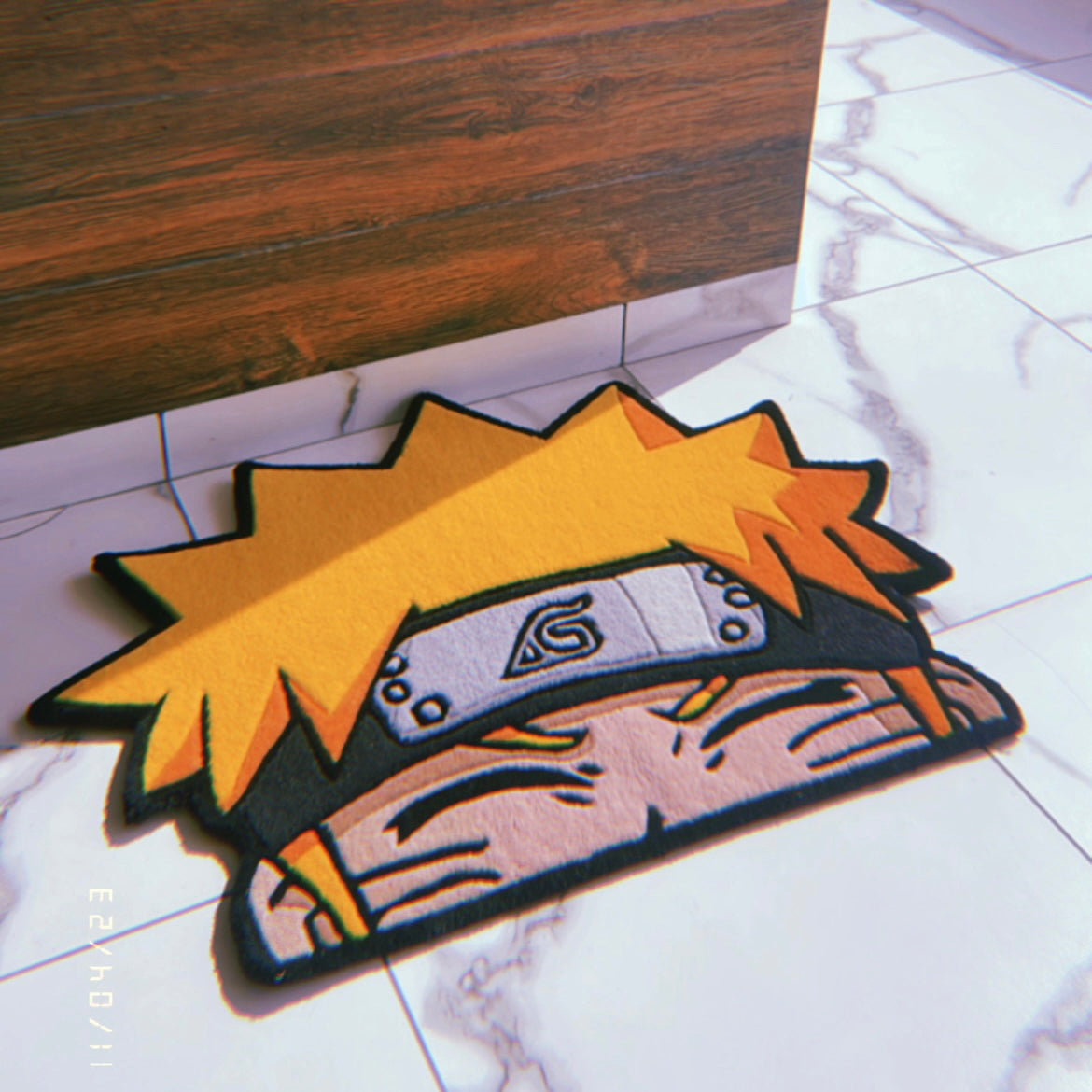 Naruto Peeking Hand-Tufted Rug