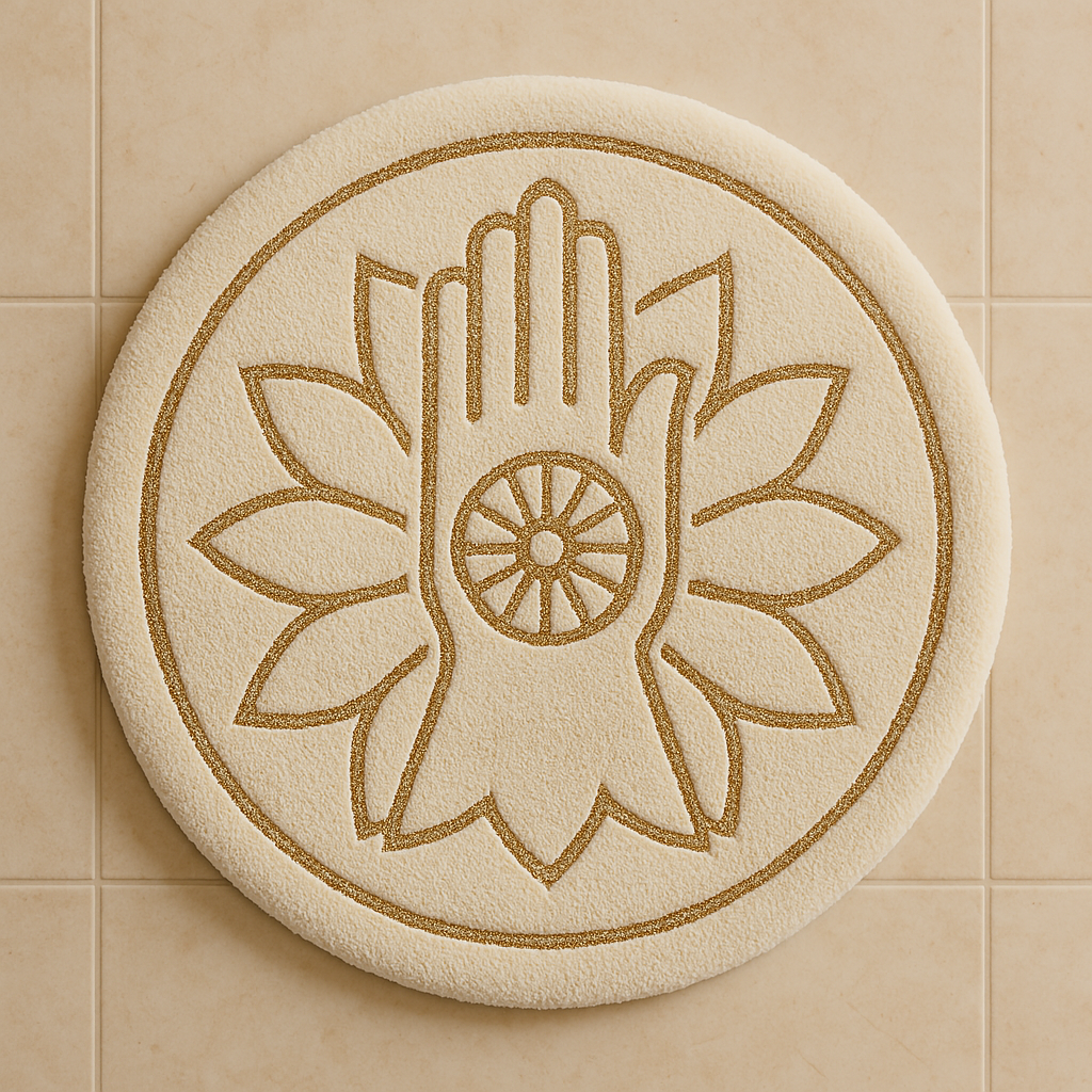 Ahimsa Parmo Dharma Hand-Tufted Wall Rug