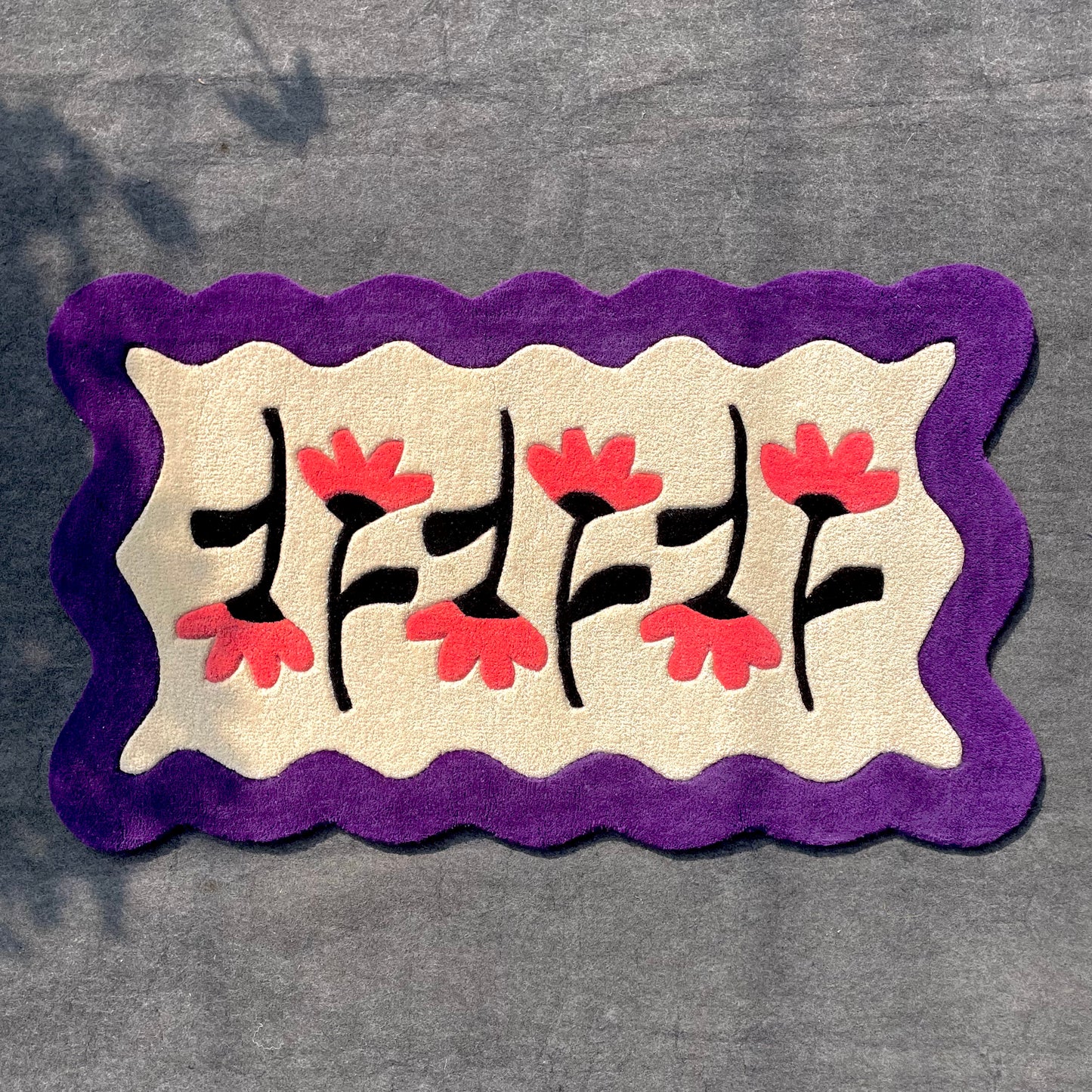 Velvet Bloom Hand-Tufted Rug