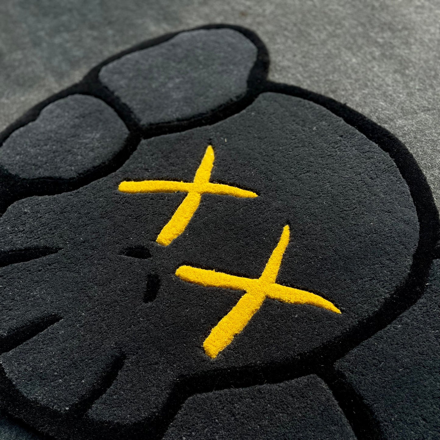 Kaws Grey Hand-Tufted Rug | Ready To Ship