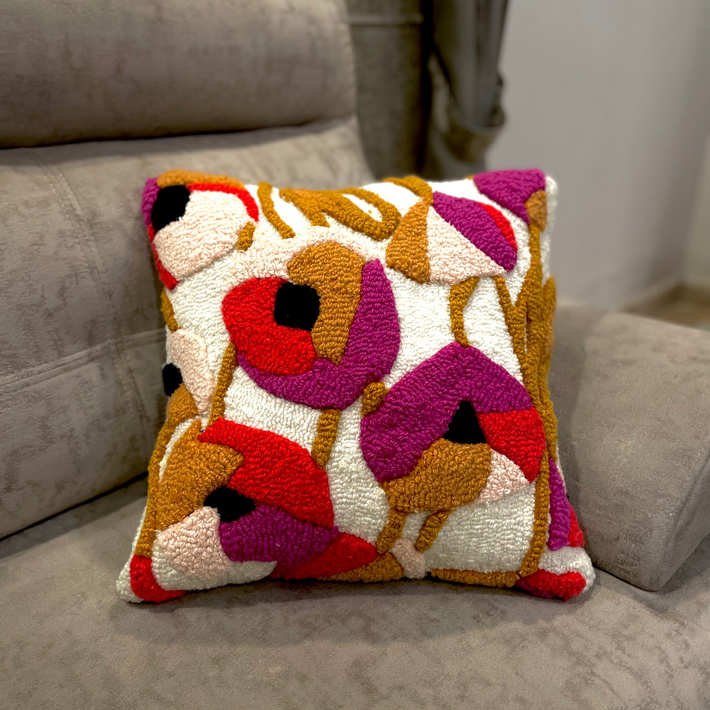 Floral Tufted Cushion Cover | Ready To Ship