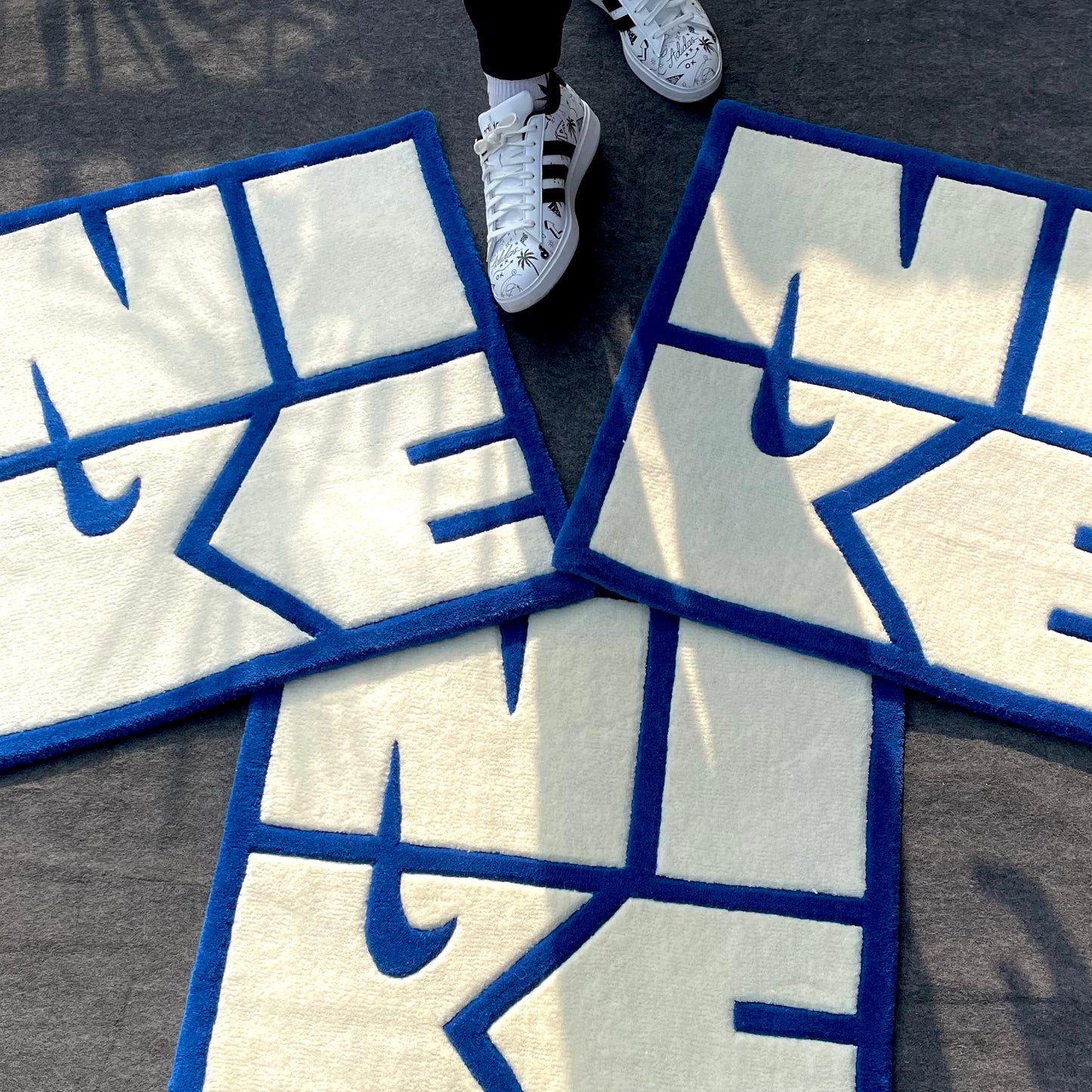 Nike Logo Minimal Hand-Tufted Rug