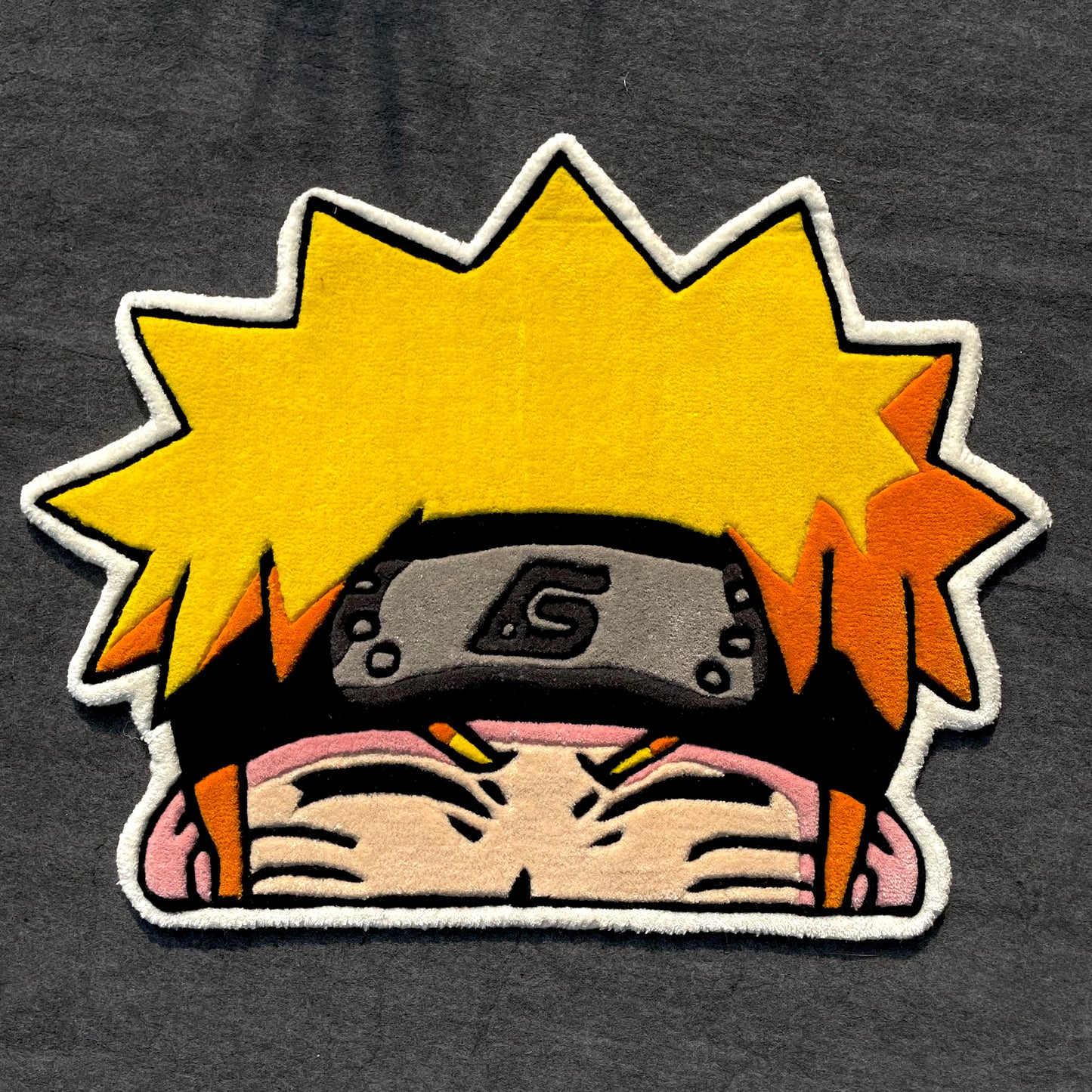 Naruto Peeking Hand-Tufted Rug
