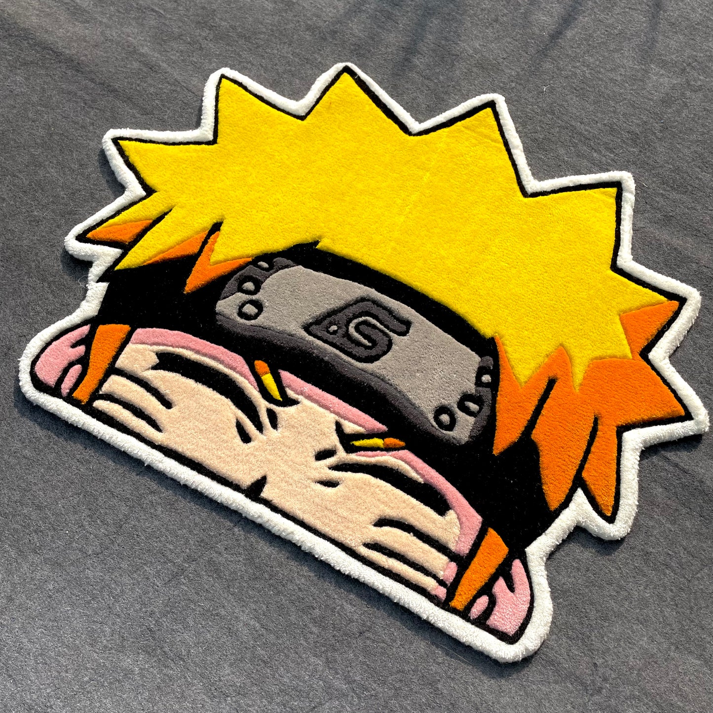 Naruto Peeking Hand-Tufted Rug