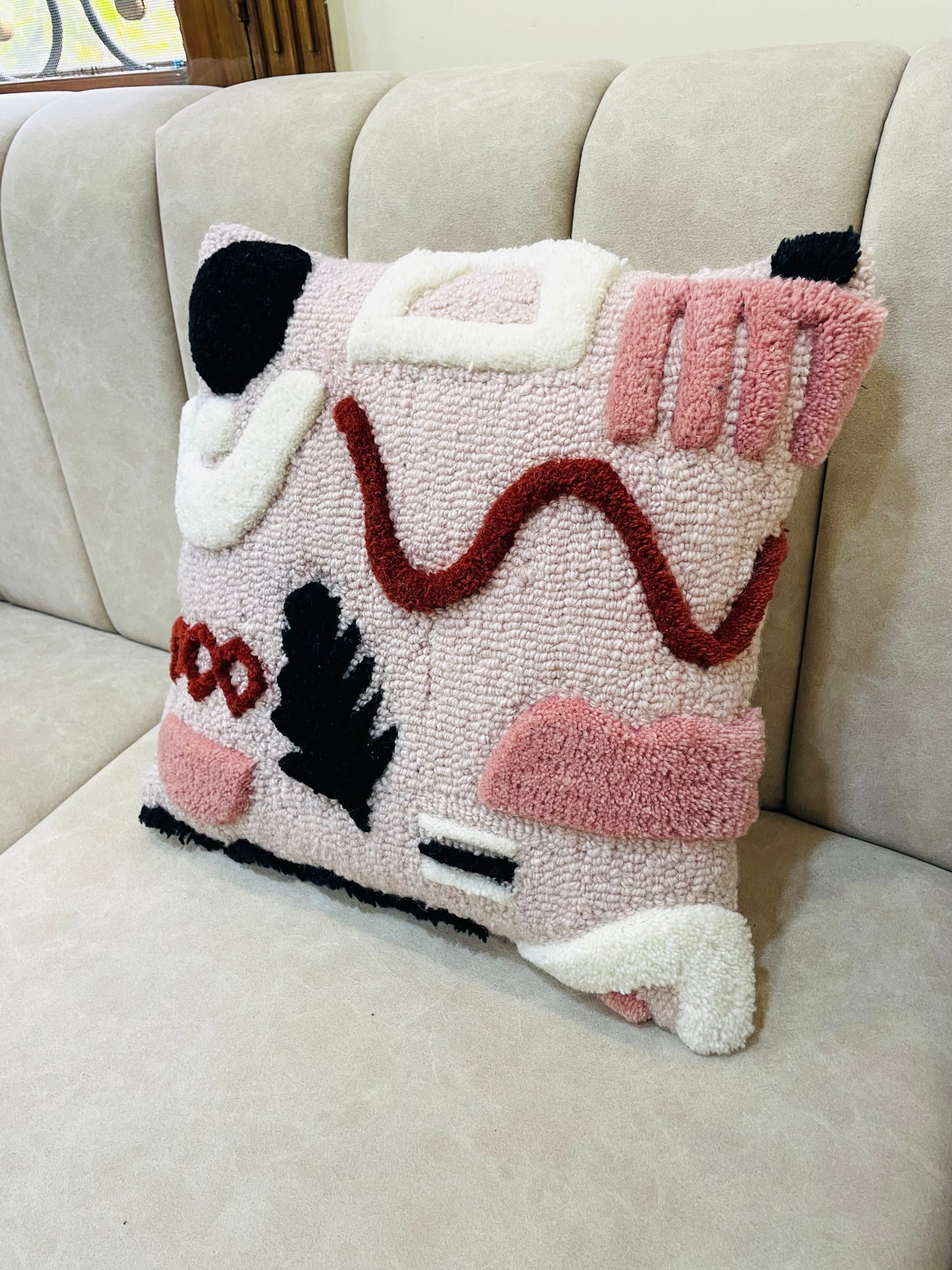 Blush Affair Tufted Cushion Cover