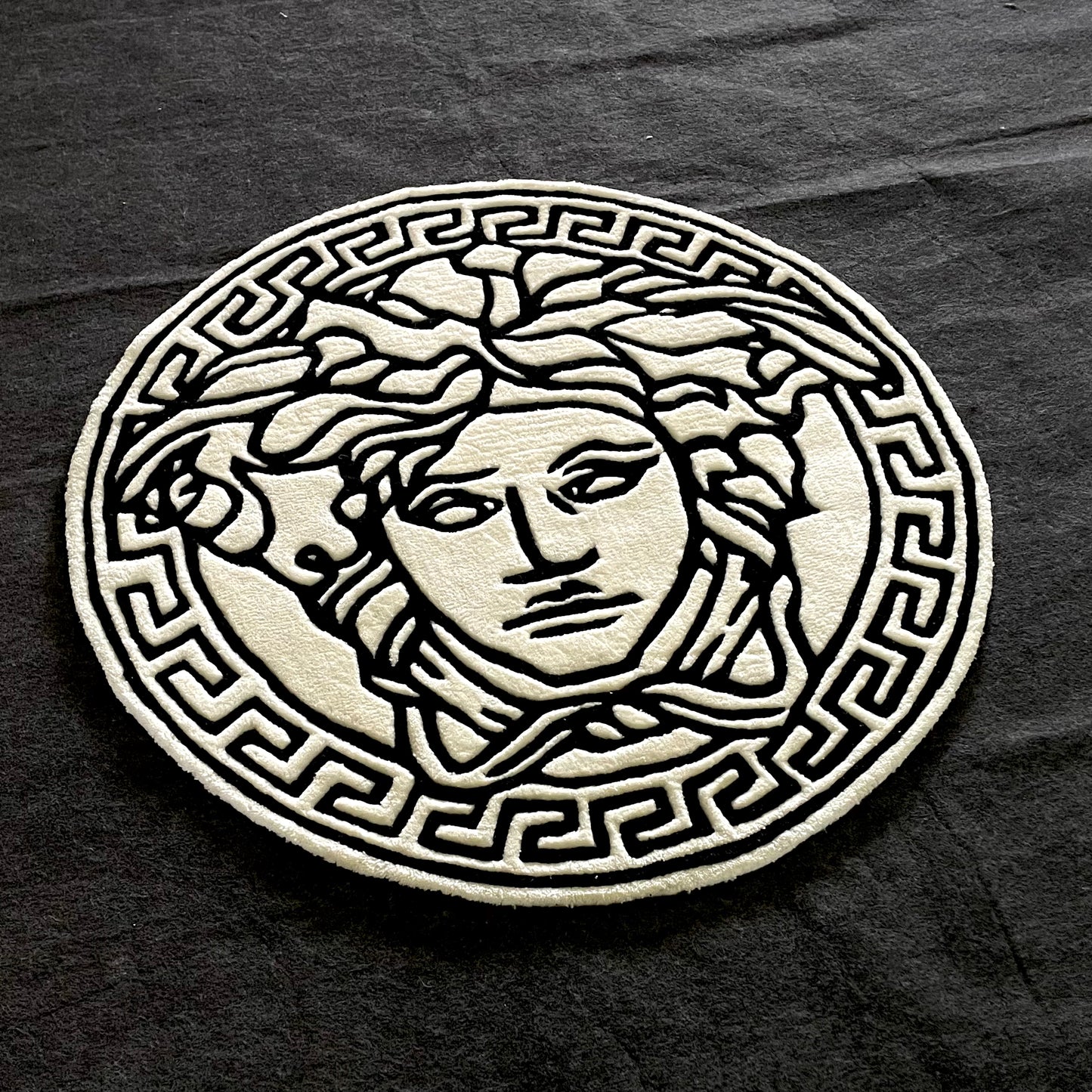 Versace Logo Luxury Decor Hand-Tufted Rug | Ready To Ship