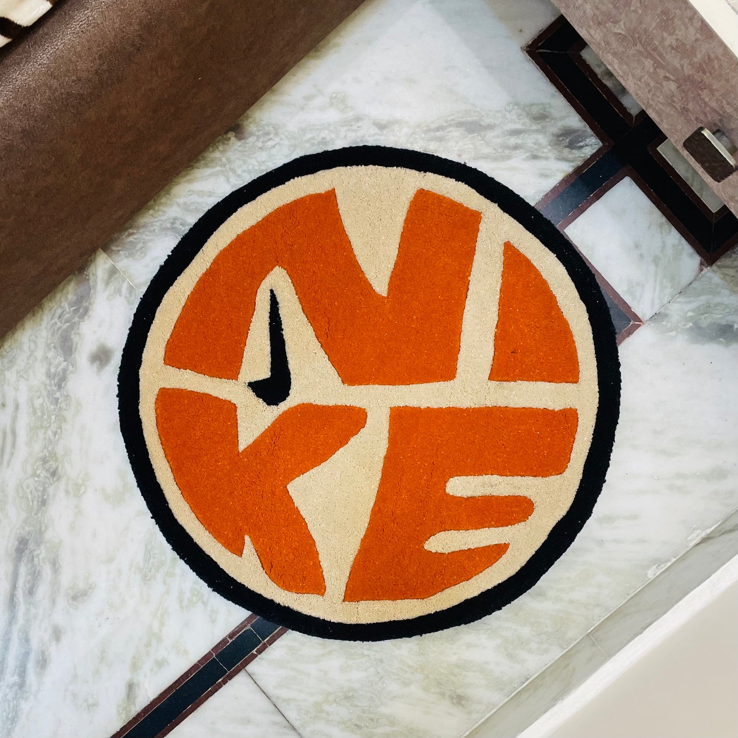 Nike Round Hand Tufted Rug | Ready To Ship
