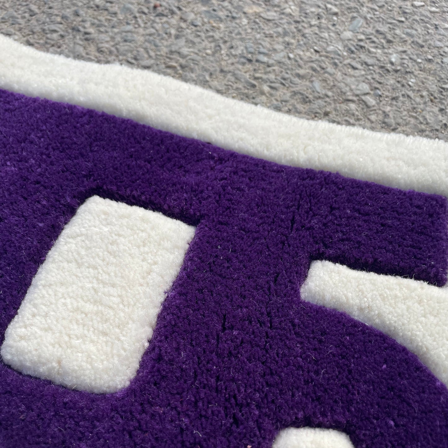 Fuck Hindi Typography Hand Tufted Rug