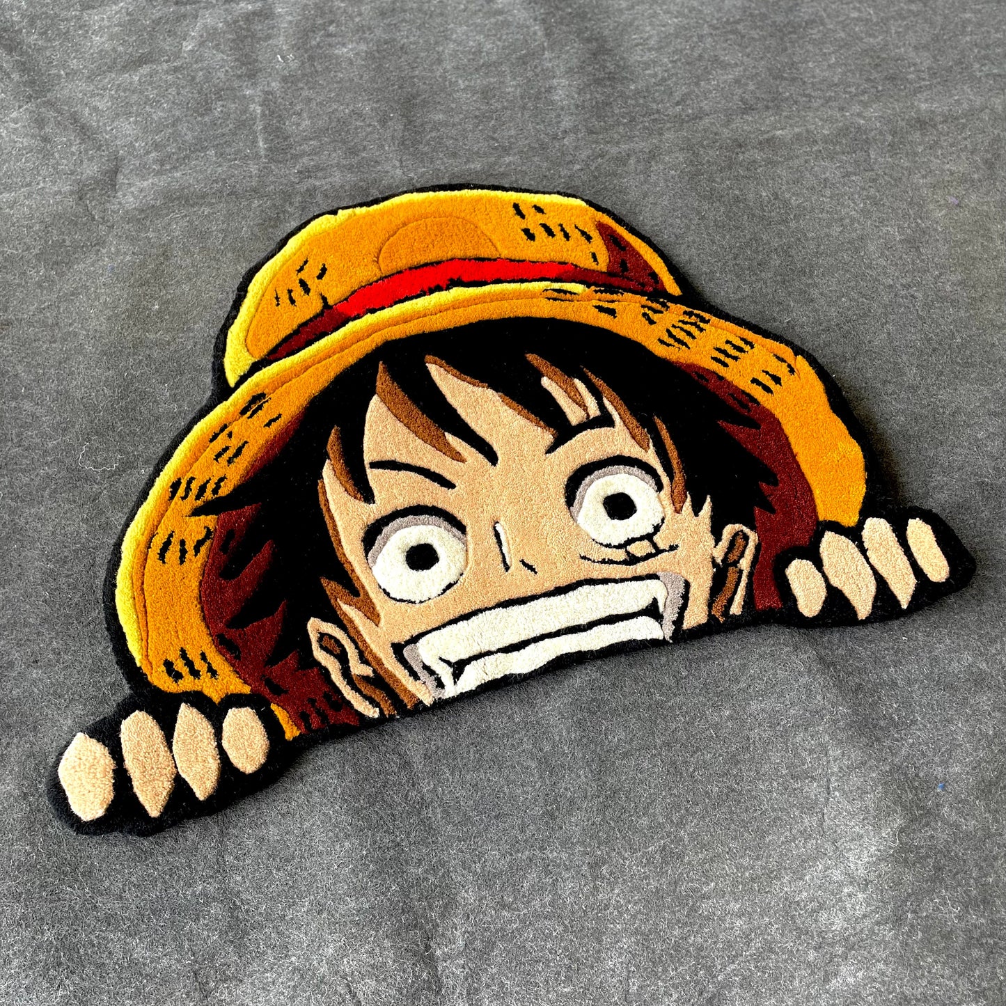 Luffy Peeking Hand-Tufted Rug | Ready to Ship
