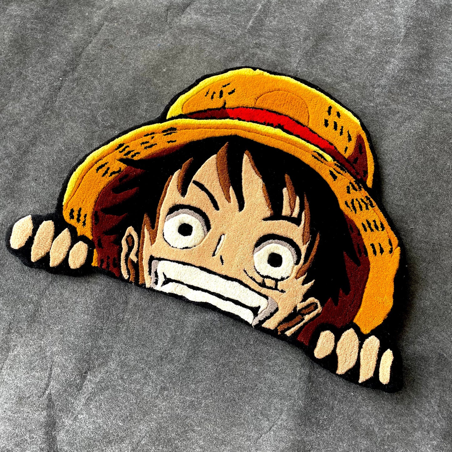 Luffy Peeking Hand-Tufted Rug | Ready to Ship