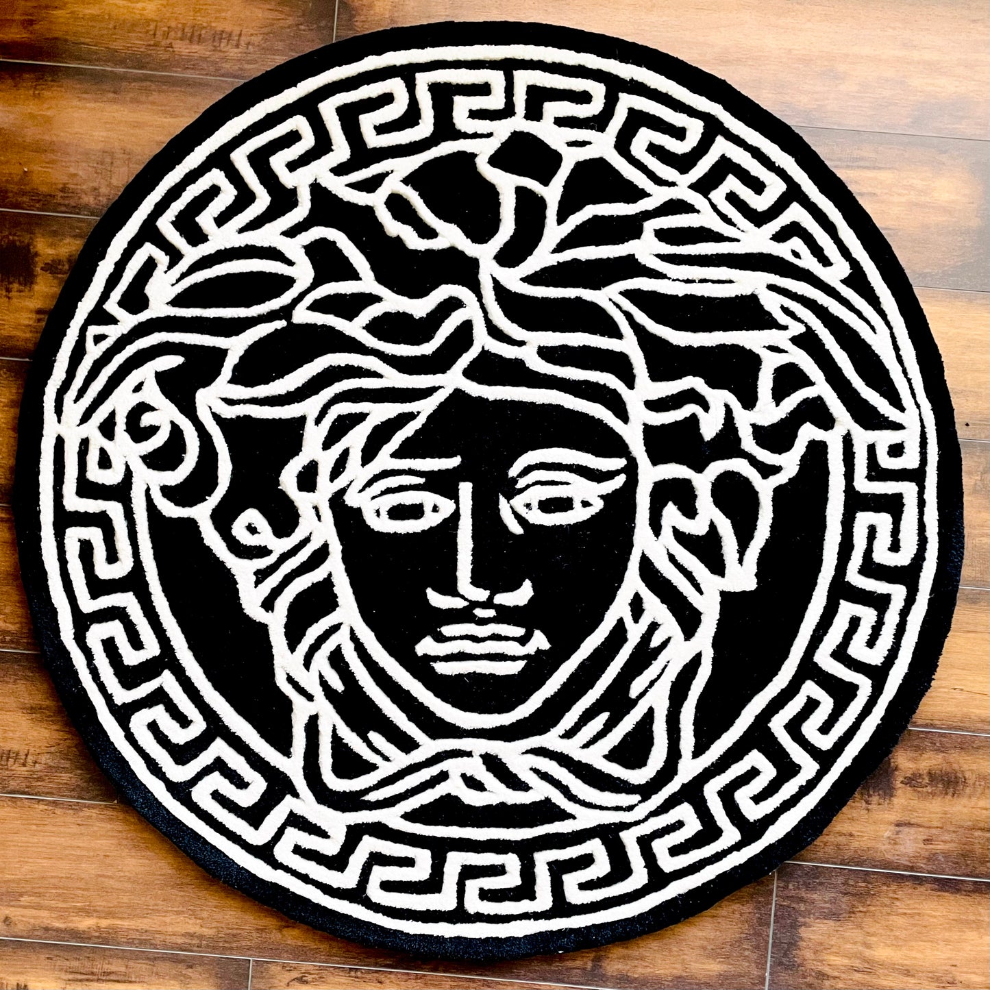 Versace Logo Luxury Decor Hand-Tufted Rug | Ready To Ship