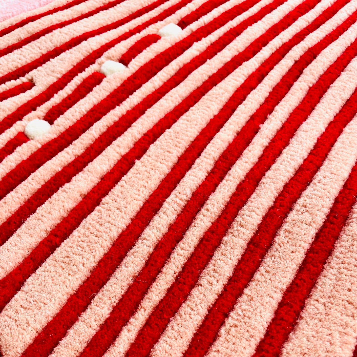 The Girl In Red Stripes Hand-Tufted Rug | Ready To Ship