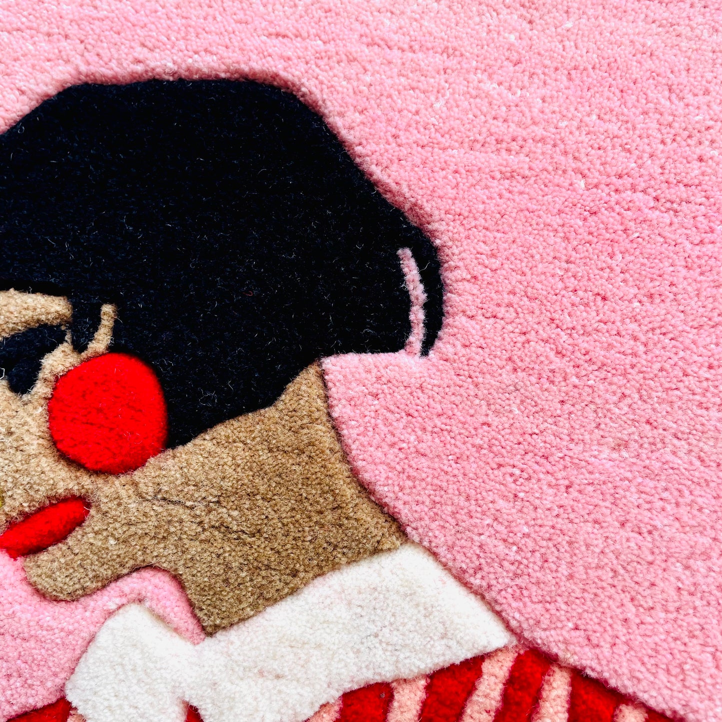 The Girl In Red Stripes Hand-Tufted Rug | Ready To Ship