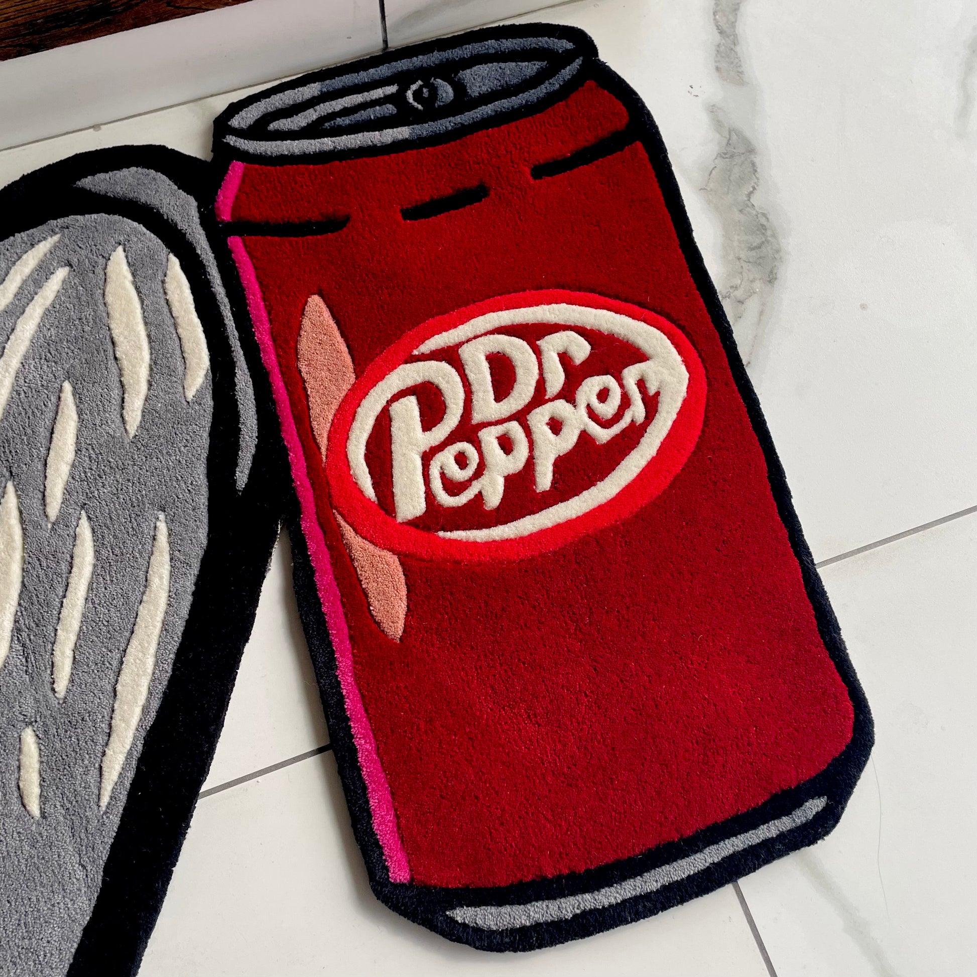 Dr Pepper Hand-Tufted Rug