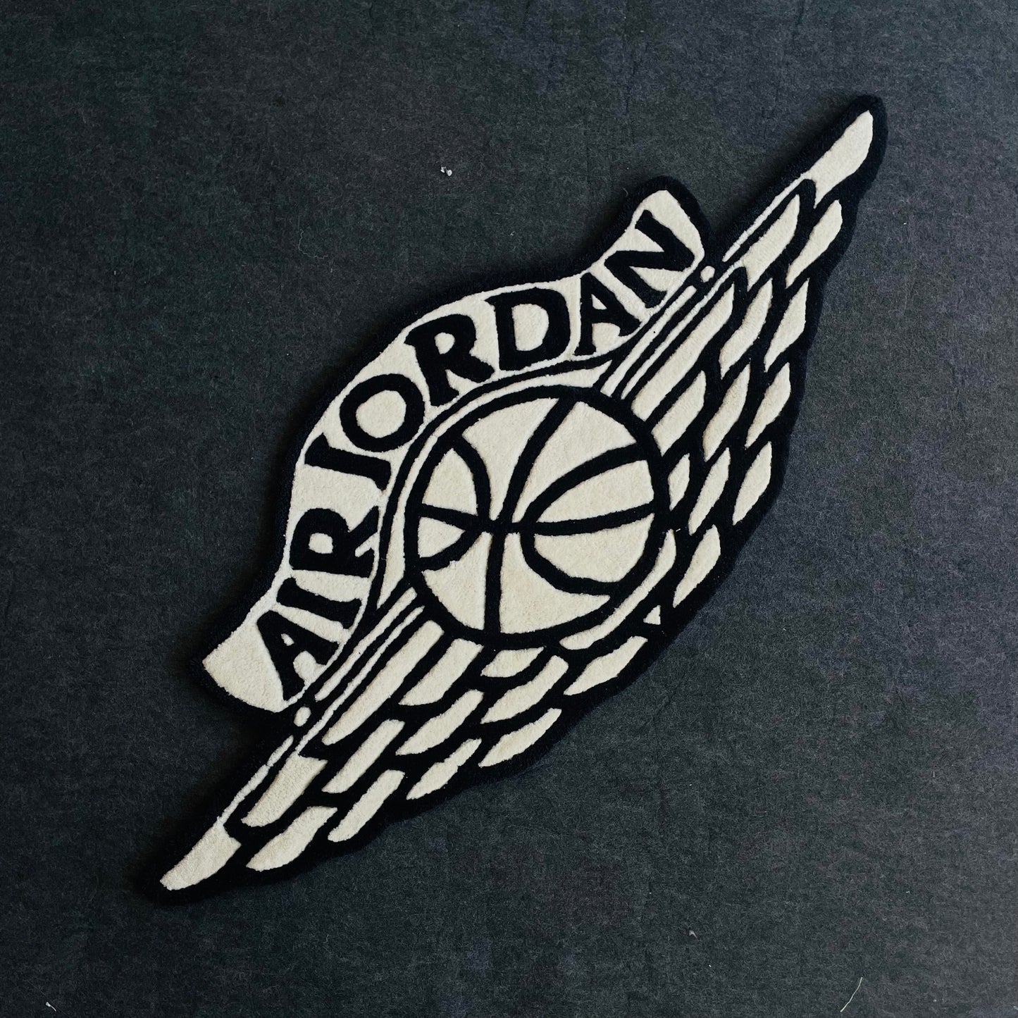 Air jordan rug top view