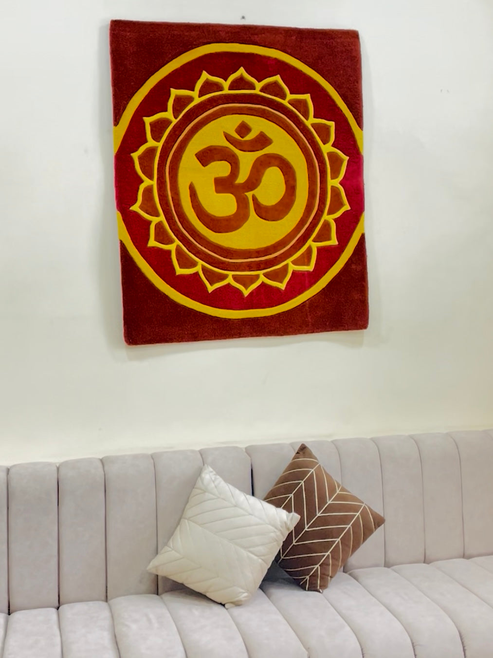 Kamal Om Hand Tufted Wall Decor