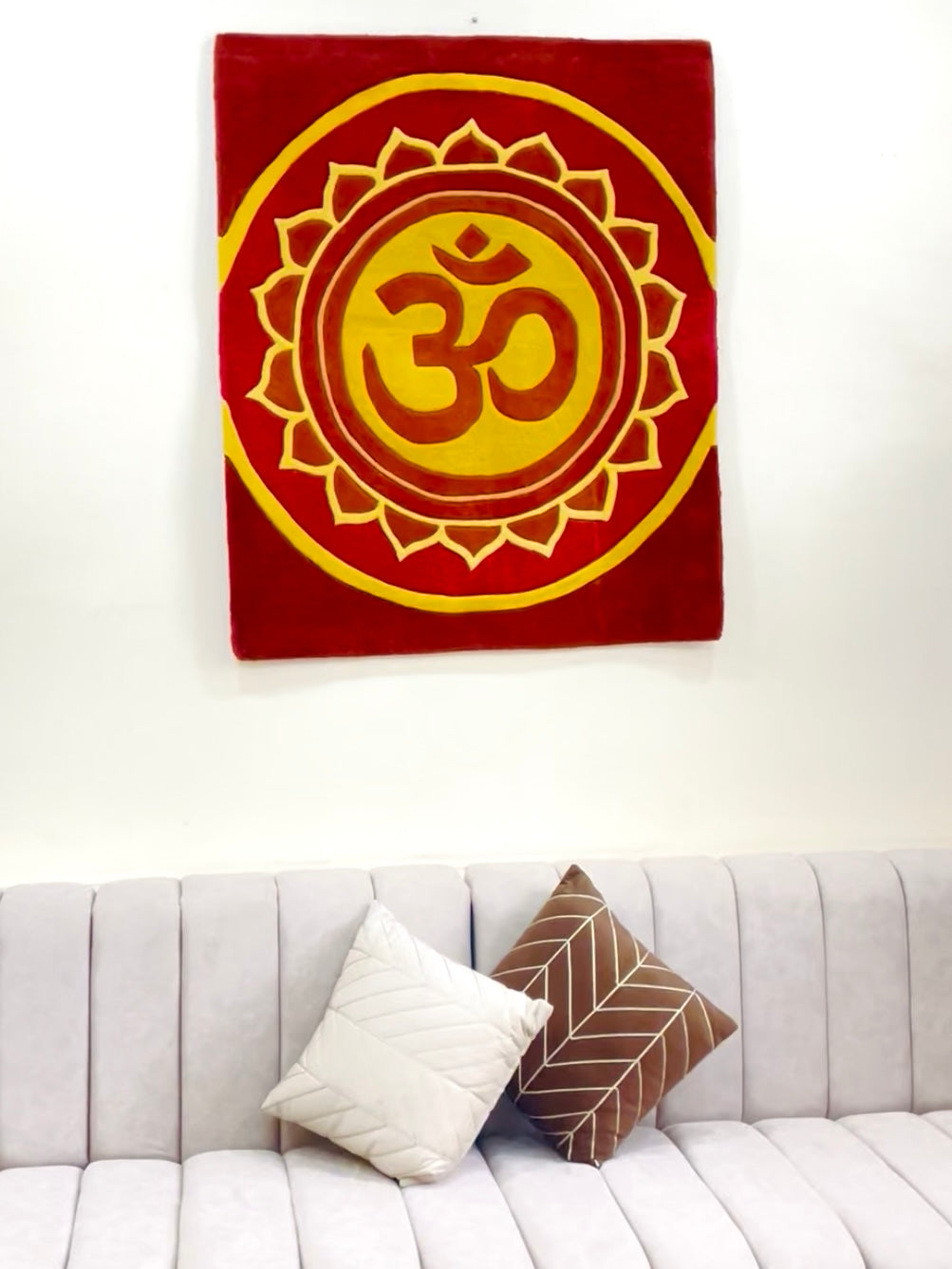 Kamal Om Hand Tufted Wall Decor