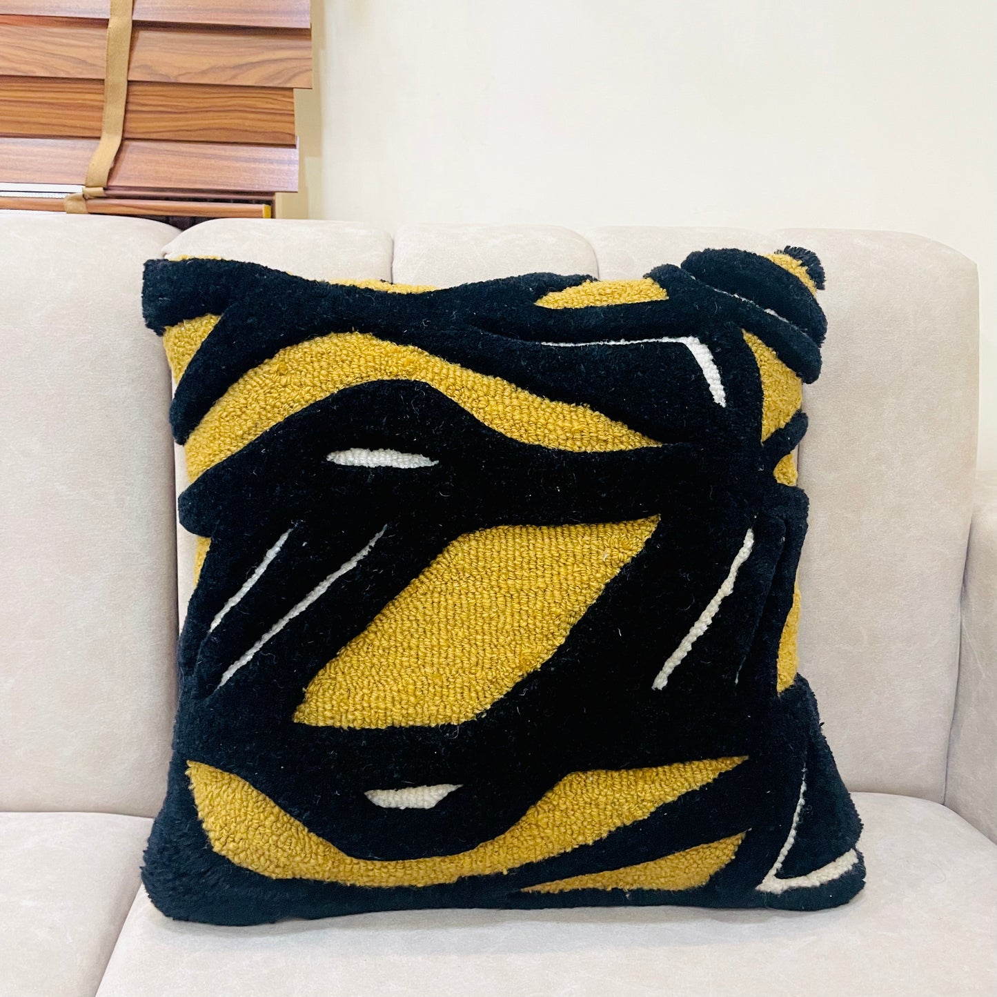 Timber Trace Tufted Cushion Cover