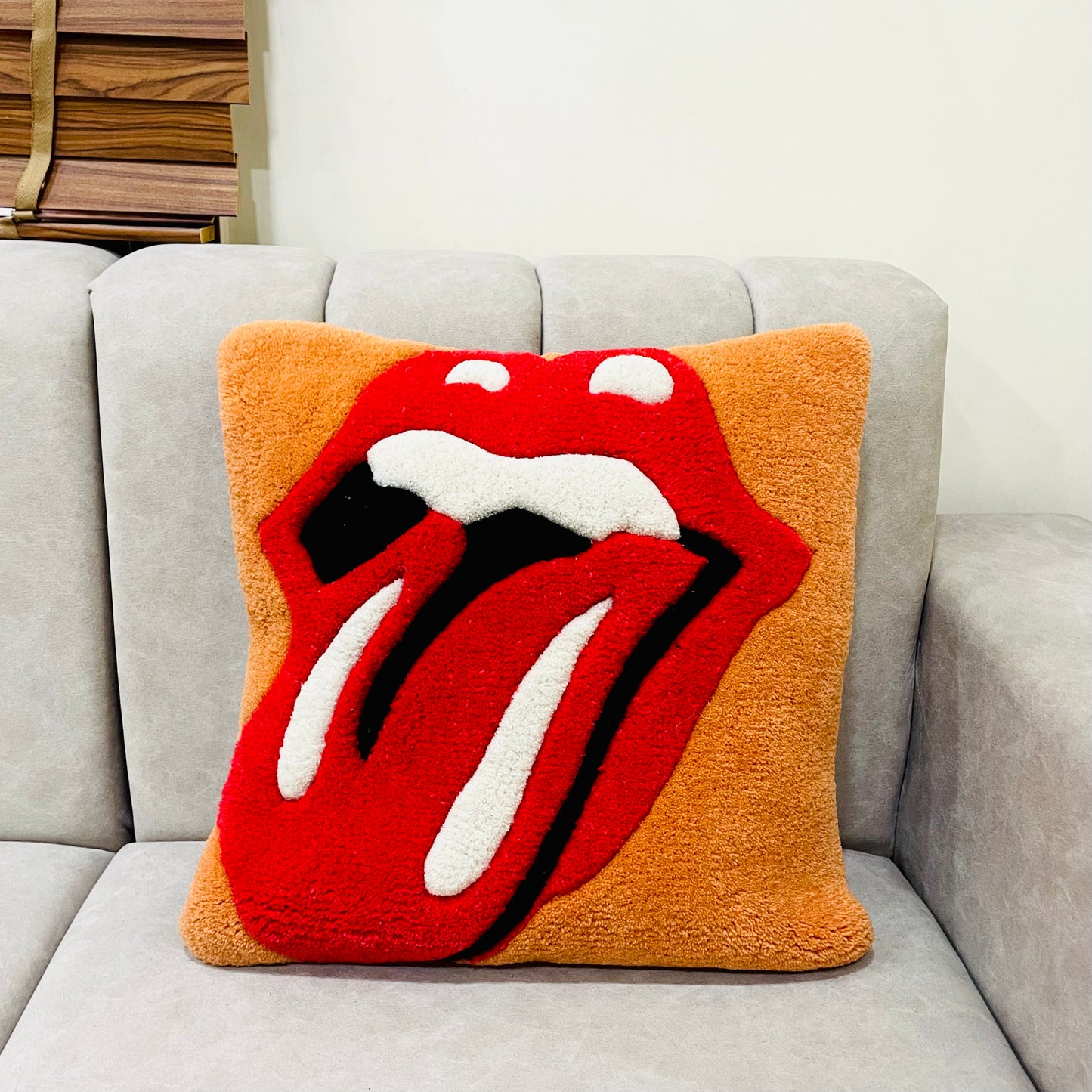 The Rolling Stones Tufted Cushion Cover