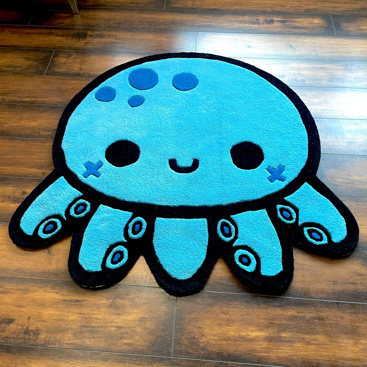 Cute Octopus Hand-Tufted Rug