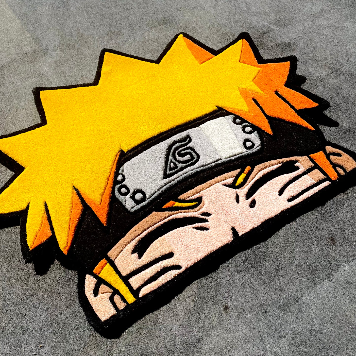 Naruto Peeking Hand-Tufted Rug