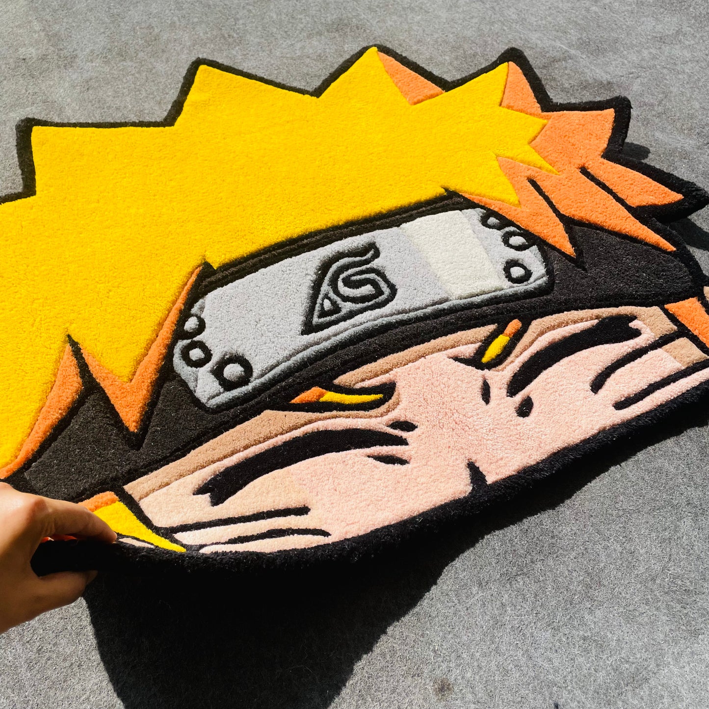Naruto Peeking Hand-Tufted Rug