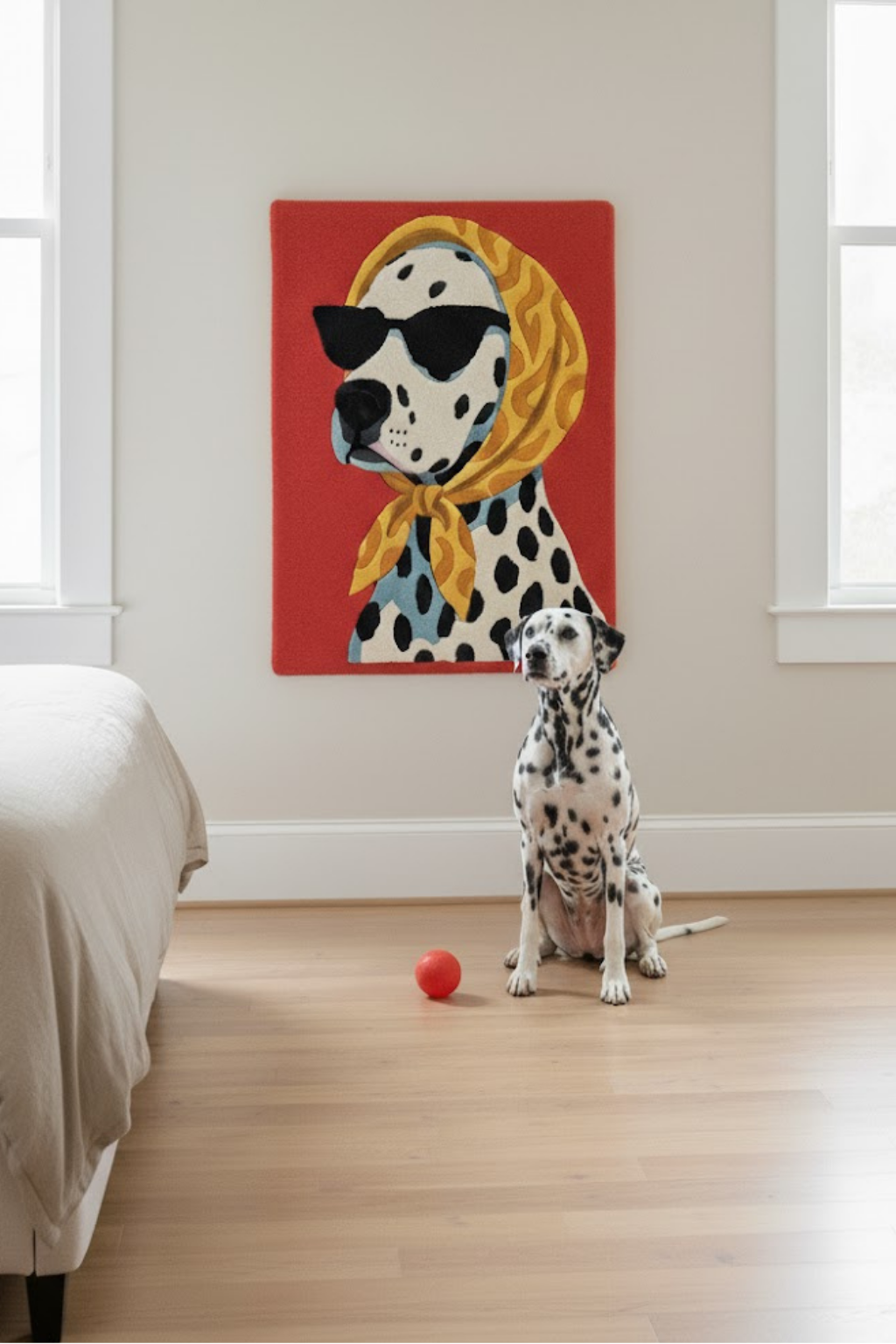 Dalmatian Diva Hand-Tufted Rug
