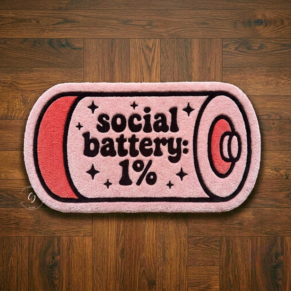 Social Battery 1% Hand Tufted Rug