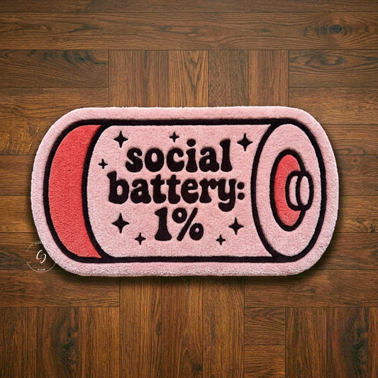 Social Battery 1% Hand Tufted Rug