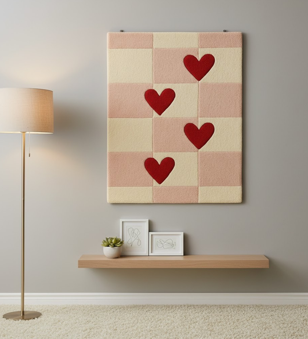 The Cœur Lattice Hand-Tufted Rug