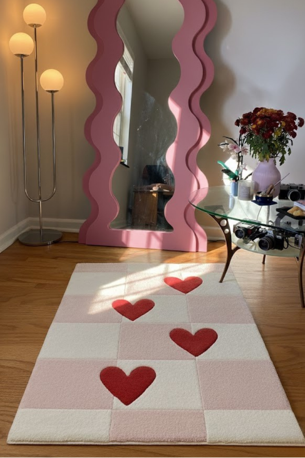 The Cœur Lattice Hand-Tufted Rug