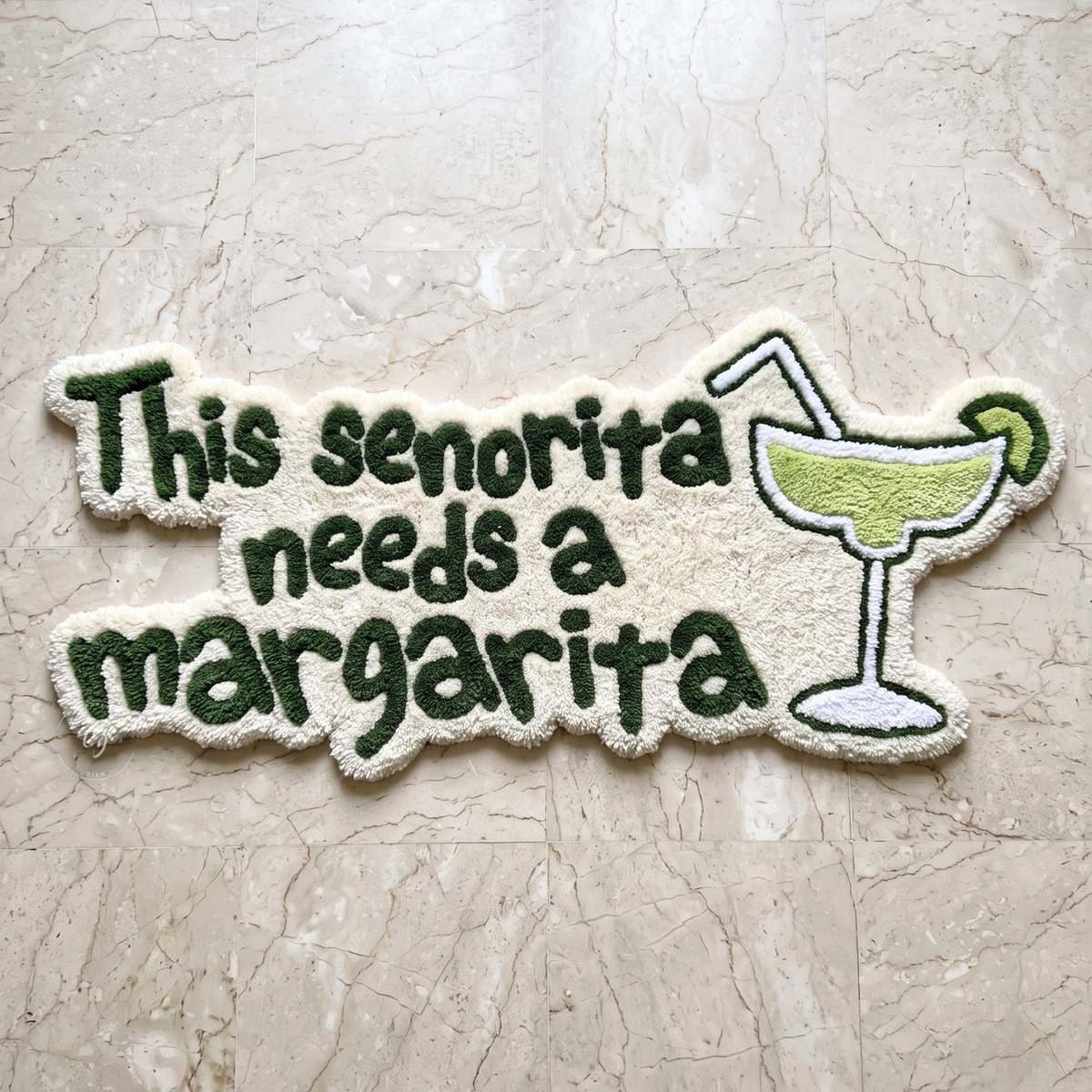 This Senorita Needs a Margarita Hand Tufted Rug