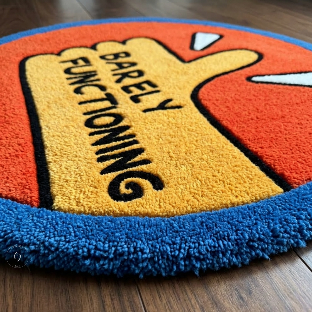 Barely Functioning Hand Tufted Rug