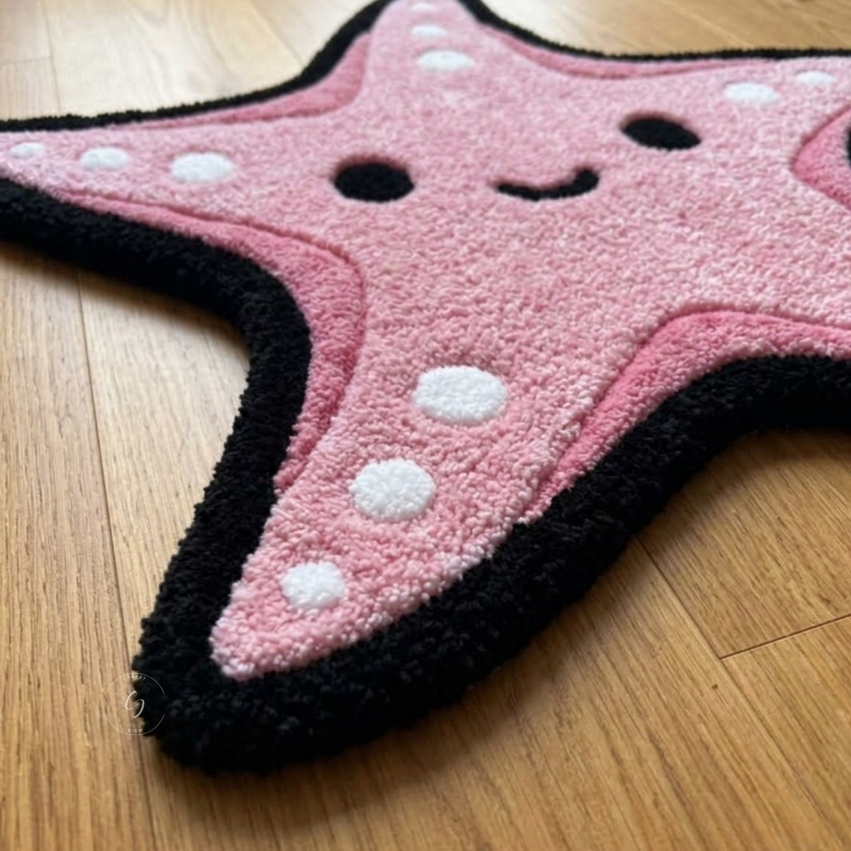 Smiley Starfish Hand-Tufted Rug