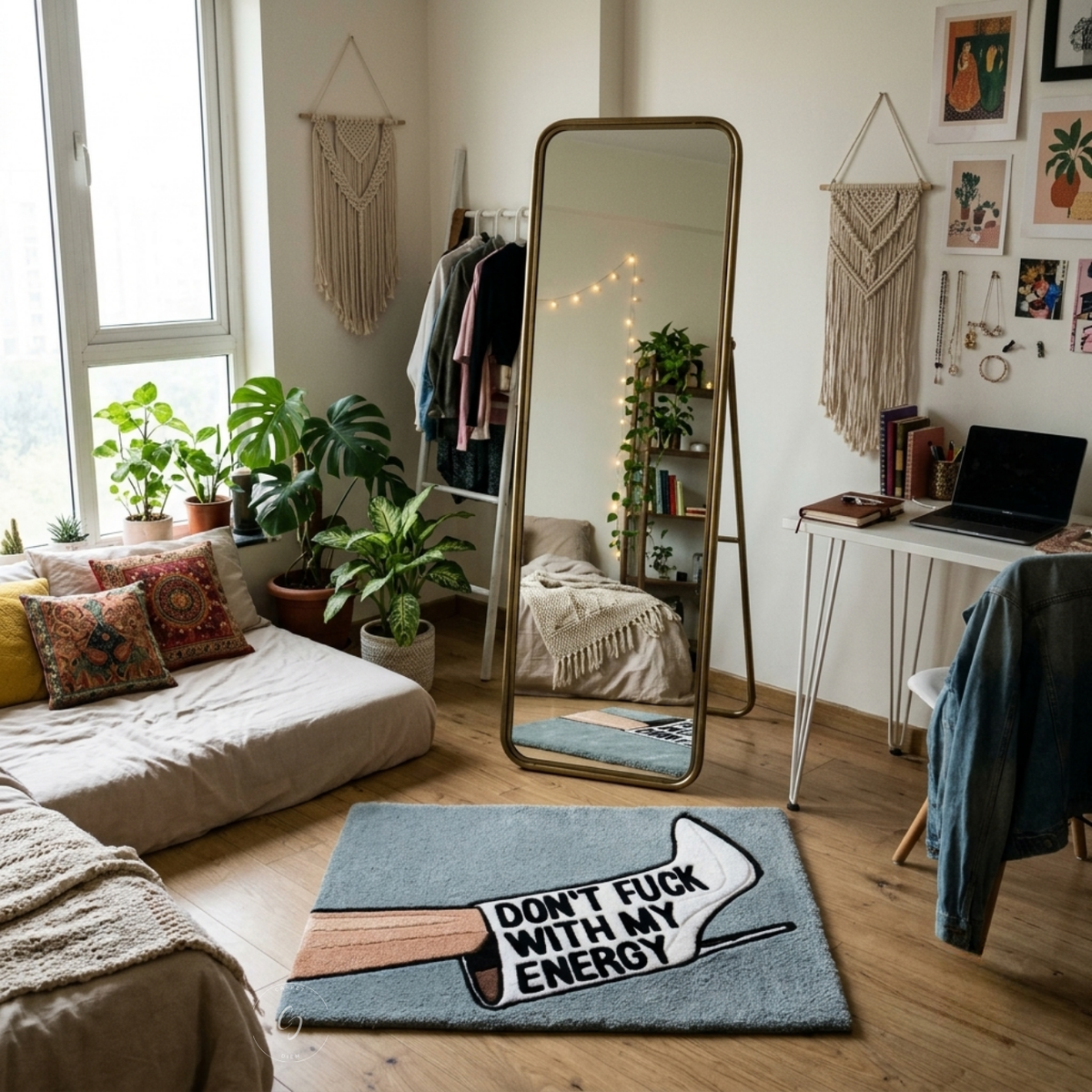 Don't F*** With My Energy Hand Tufted Rug