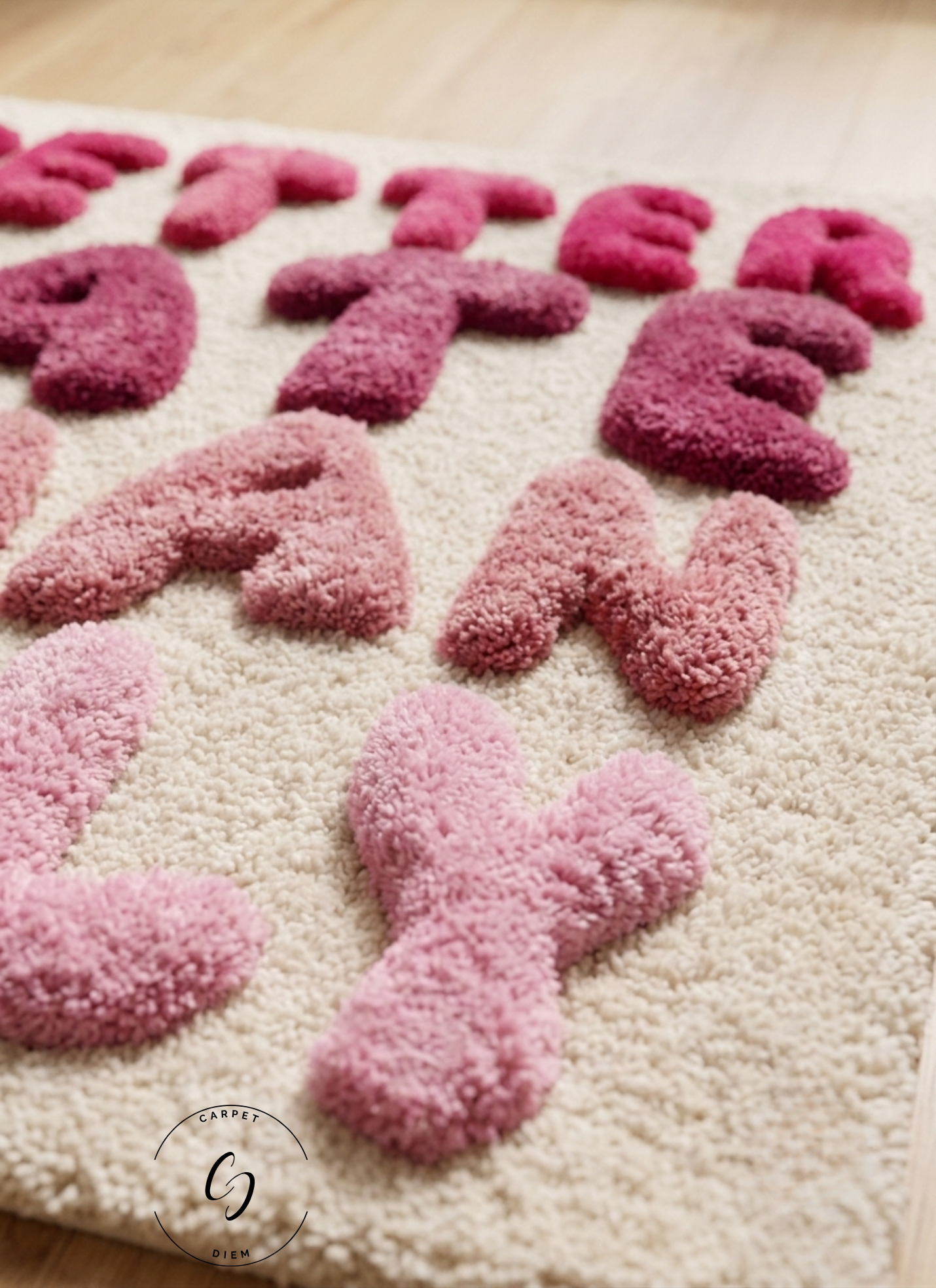 Better Late Than Ugly 3D Hand-Tufted Rug