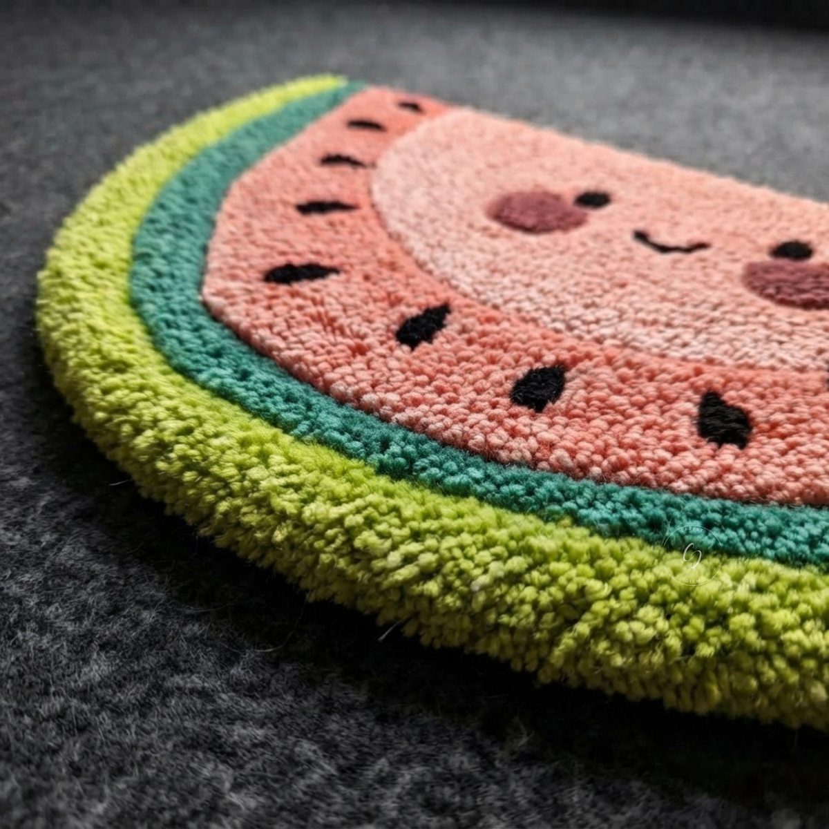 Happy Watermelon Hand-Tufted Rug