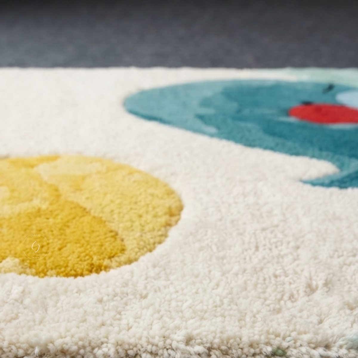 Mama & Baby Whale Hand-Tufted Rug