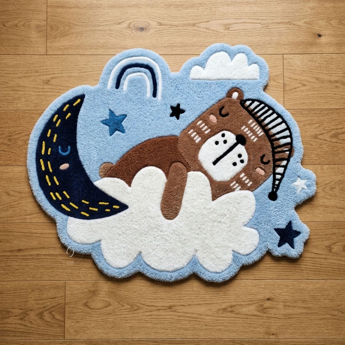 Sleepy Bear Dreamland Hand-Tufted Rug