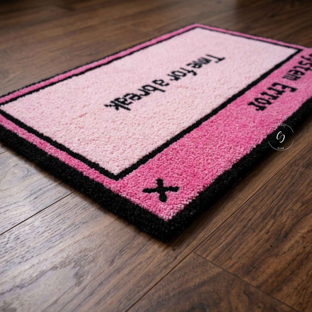 System Error: Time For A Break Hand Tufted Rug