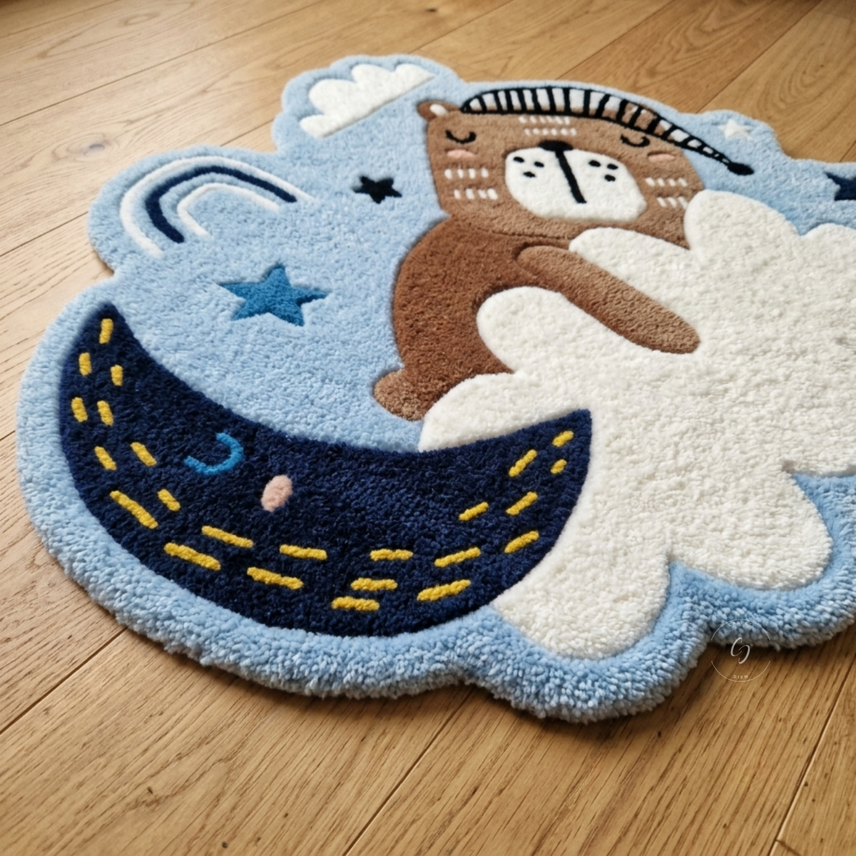 Sleepy Bear Dreamland Hand-Tufted Rug