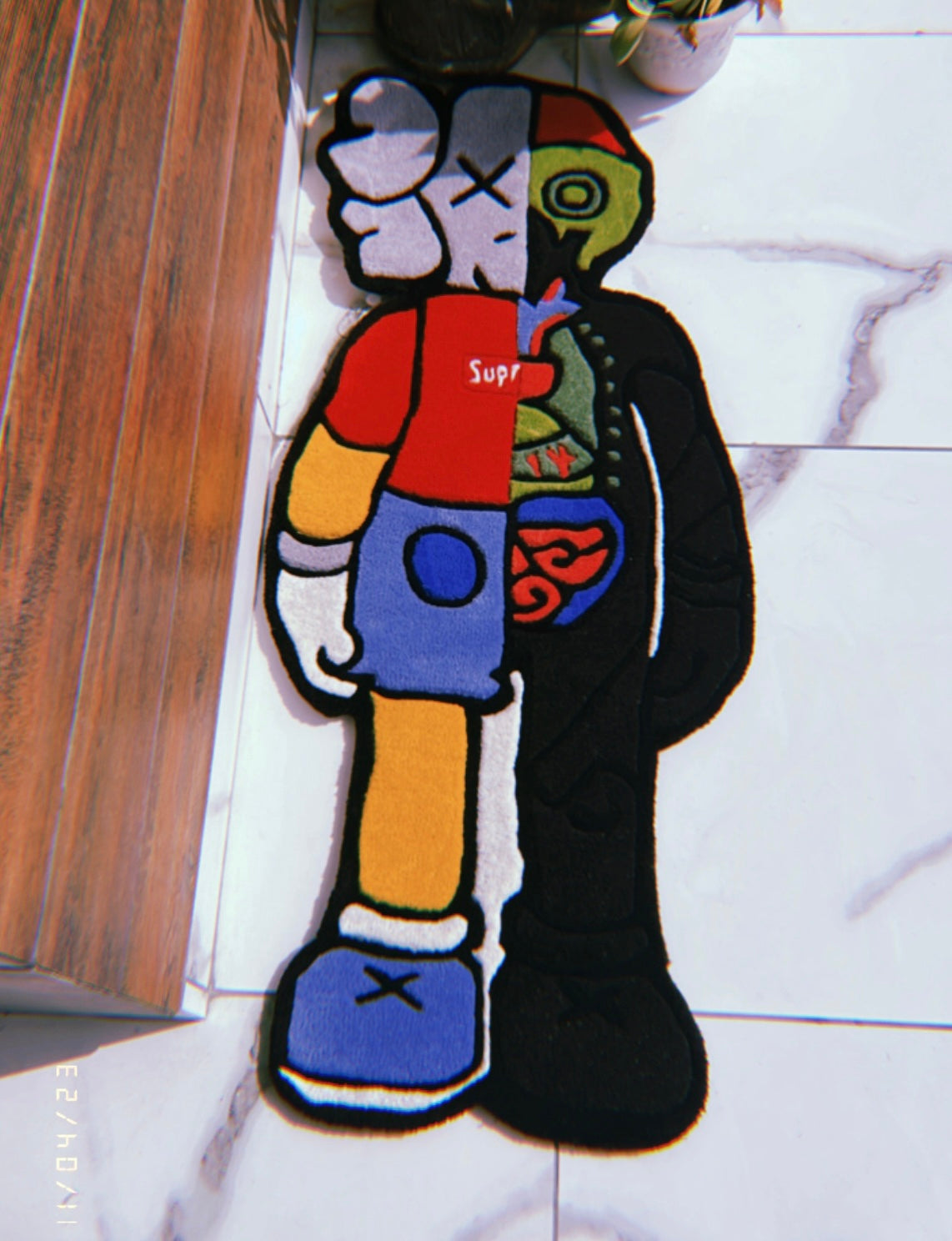 Kaws Dissect x Supreme Hand-Tufted Rug 