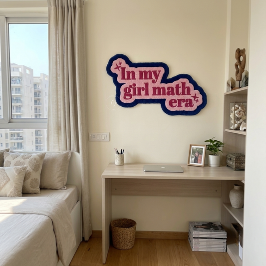 In My Girl Math Era Hand Tufted Rug