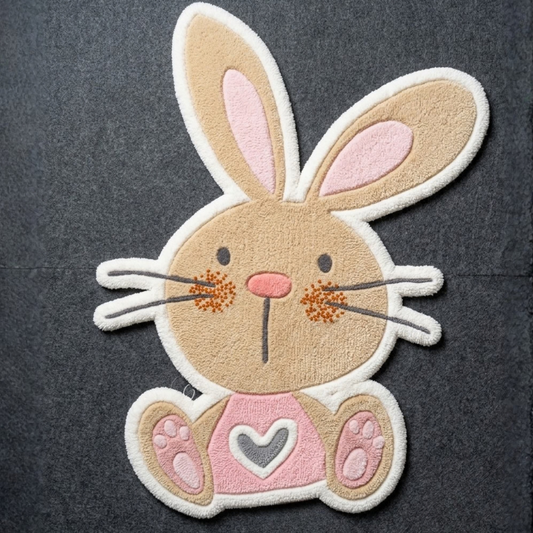 Sweet Bunny Hand-Tufted Rug