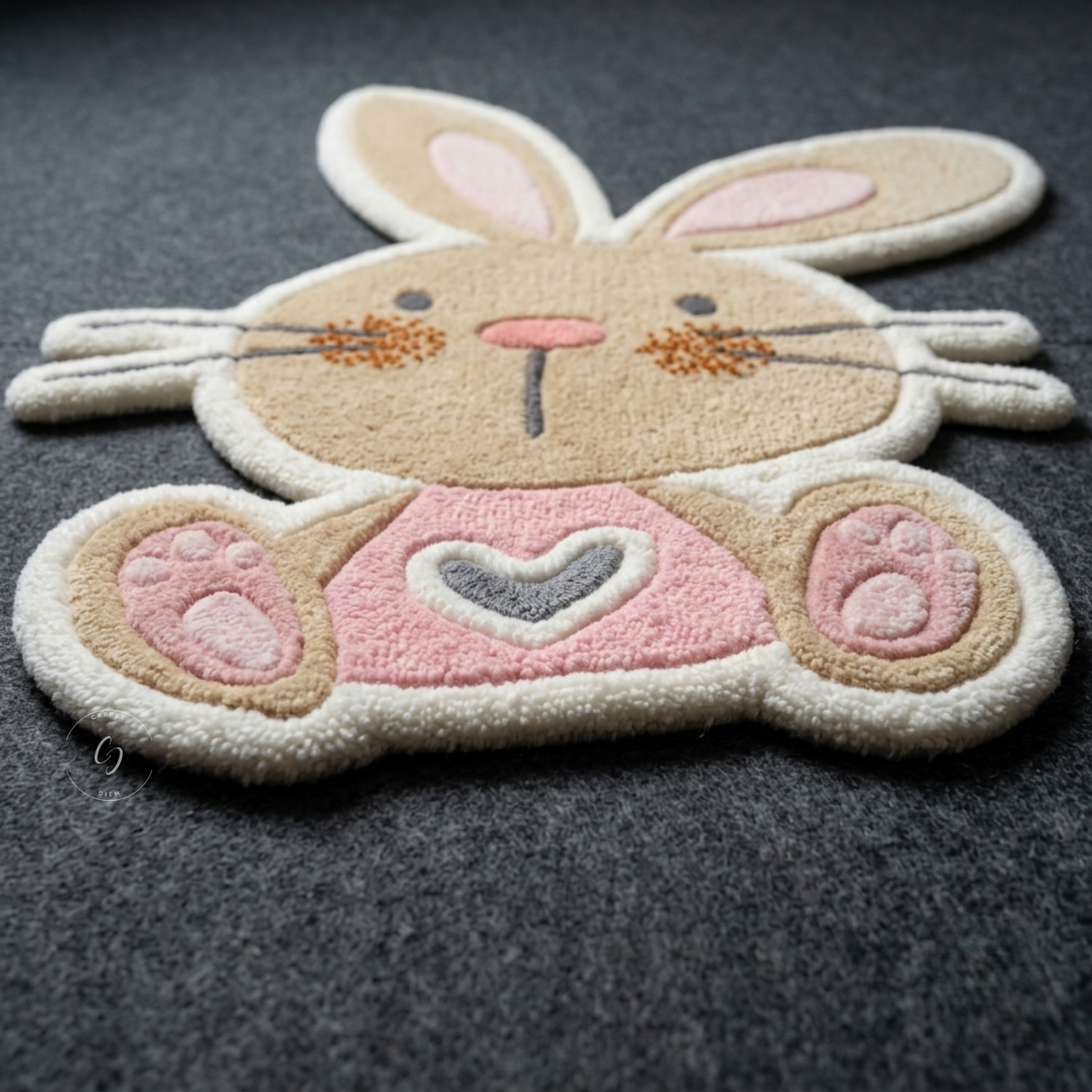 Sweet Bunny Hand-Tufted Rug