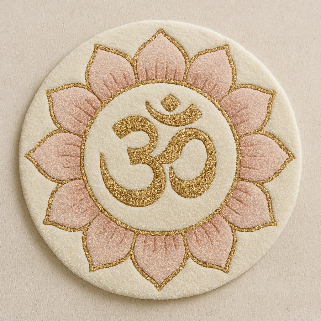 Blossom of Om Hand-Tufted Wall Rug