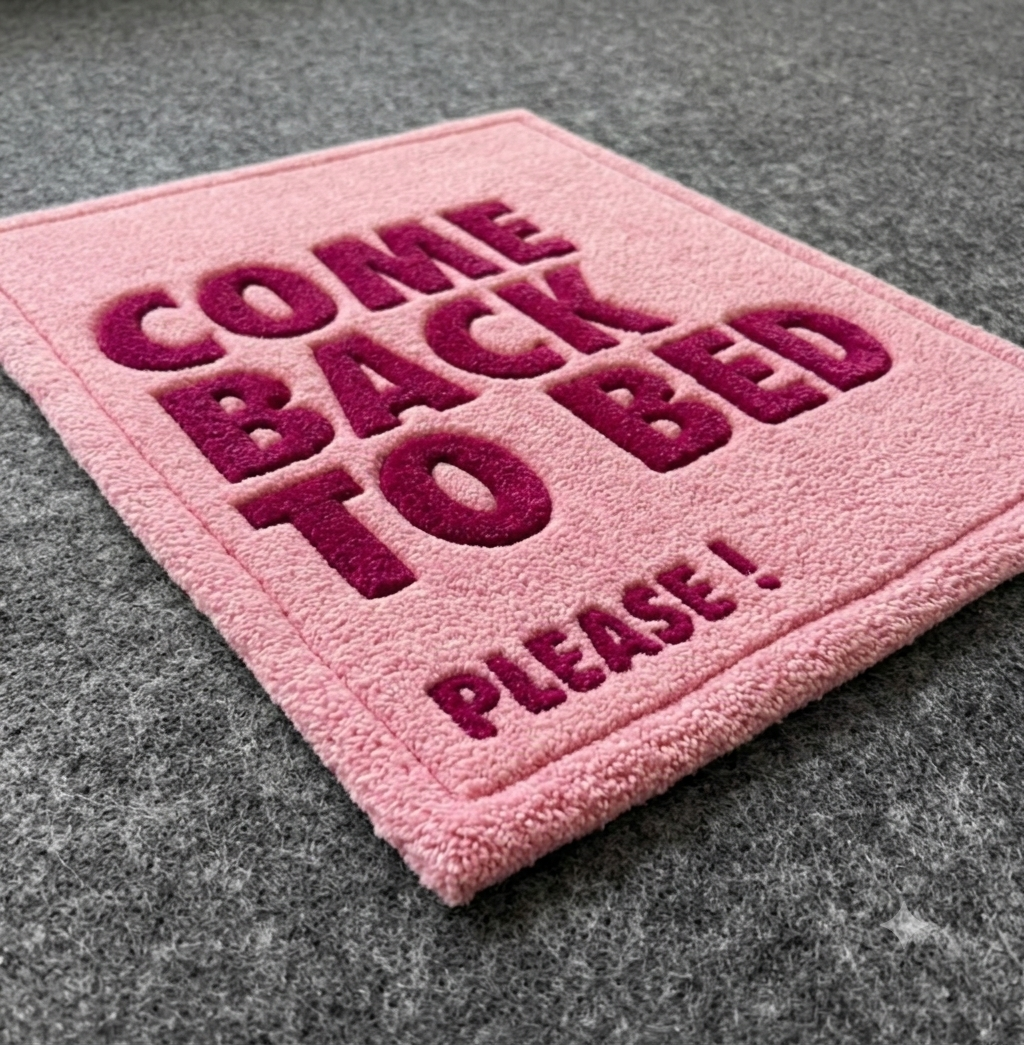Come Back To Bed, Please! Hand-Tufted Rug